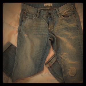 Old Navy stonewashed cropped jeans size 4