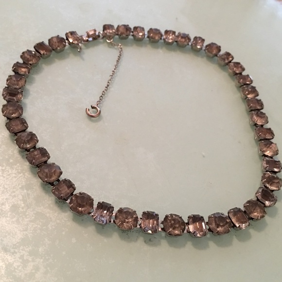 SOLD 🦋 Vintage Weiss rhinestone necklace - Picture 1 of 4