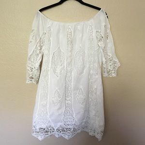 Urban outfitters off the shoulder dress