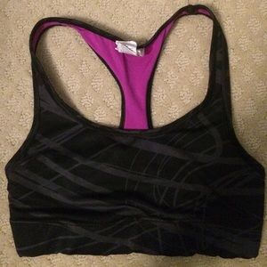 Champion black razor back sport bra