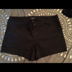 High waisted black shorts