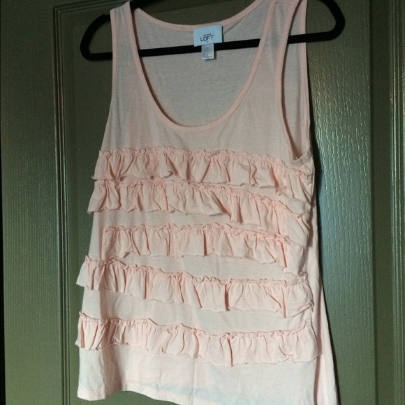 LOFT ruffle tank