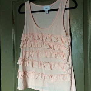 LOFT ruffle tank