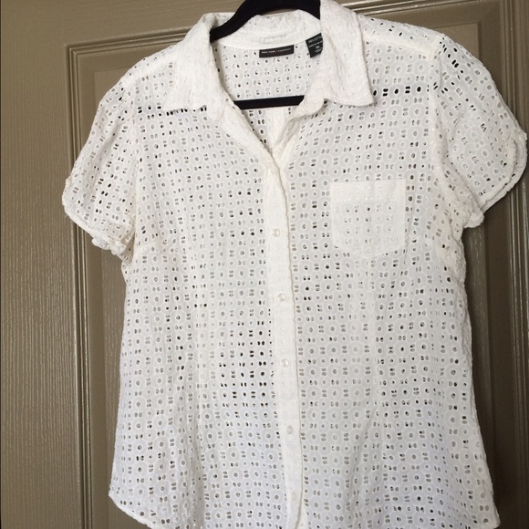 NY&Co eyelet blouse
