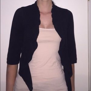 black cardigan/sweater