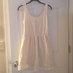 White crochet dress