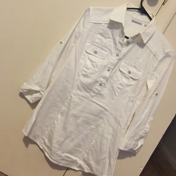 New York & Company White Blouse
