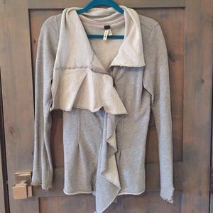 Grey free people sweater