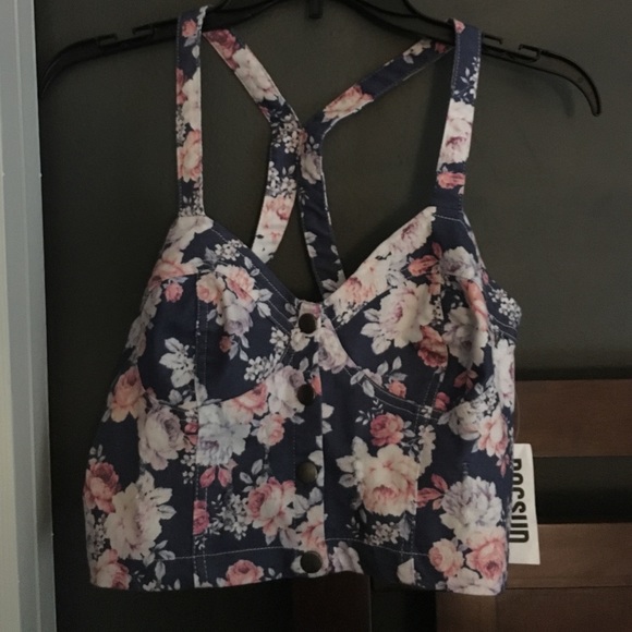 Denim crop top