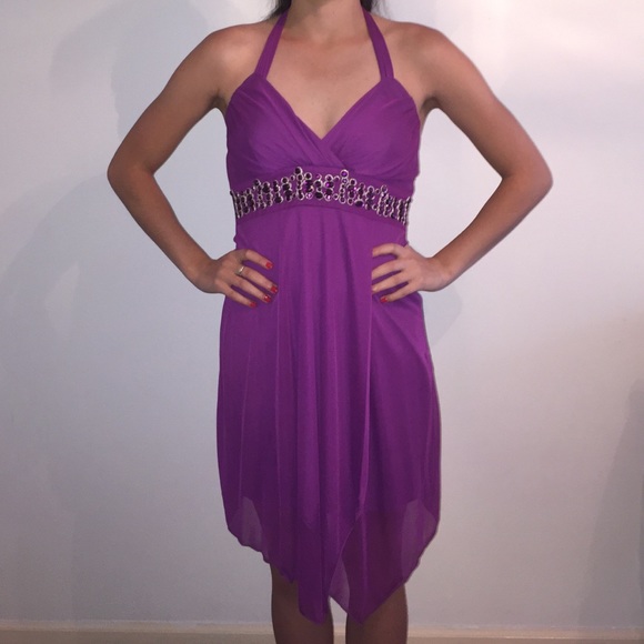 Dresses & Skirts - Purple halter dress