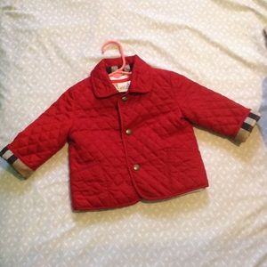 Children's Red Burberry jacket