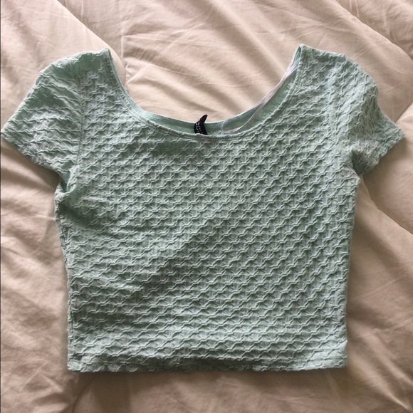 Teal(ish?) Crop Top