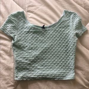 Teal(ish?) Crop Top