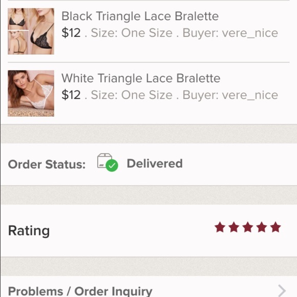 • Black Lace Bralette • - Picture 3 of 3