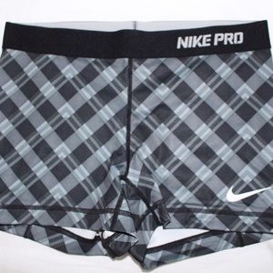 Nike Pro 2.5in Spandex: Grey Checkerboard