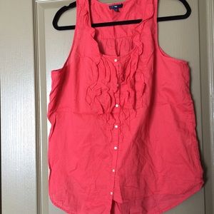 Gap ruffle tank