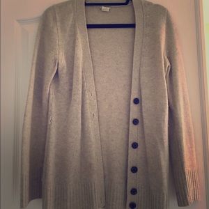 Gray cashmere sweater