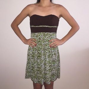 Casual strapless dress