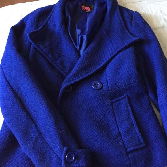 🌛 weekend ship True Blue Pea Coat