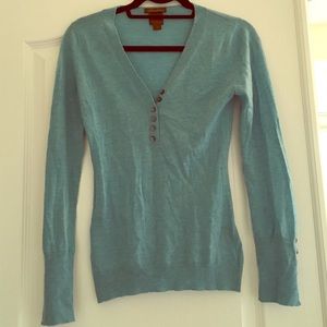 Blue cashmere sweater