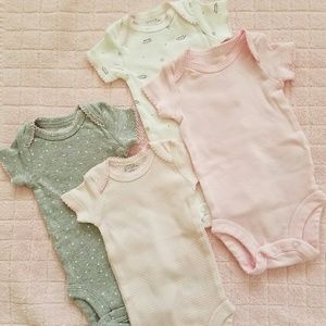 4 piece body suit set for newborn.