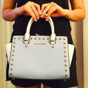 Michael Kors Selma medium leather satchel