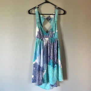 Blue coral dress
