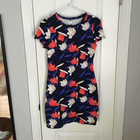 OLD NAVY floral bodycon dress