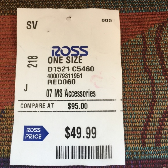 Red Pebble Leather Purse - Picture 2 of 2