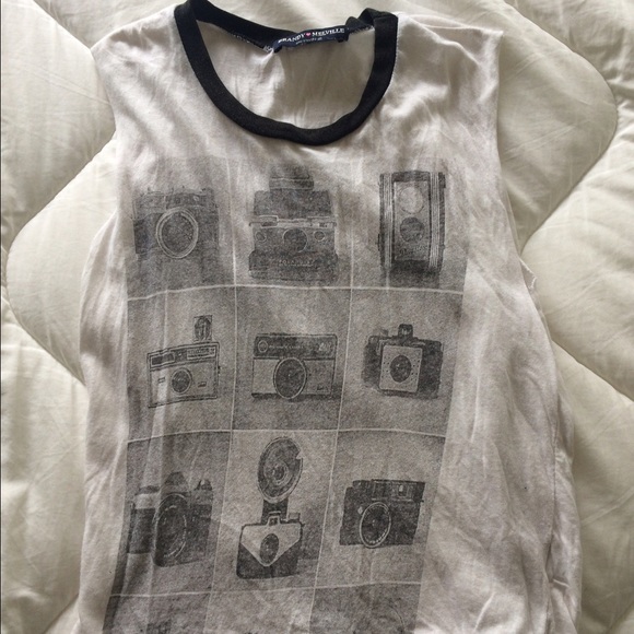 Brandy Melville Camera Graphic Top