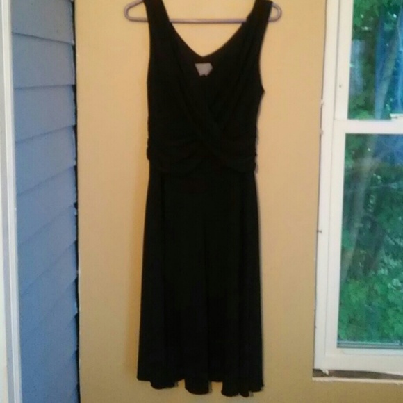 Black Drape Dress