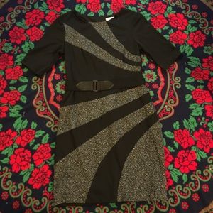 🍍 Black & Gray Pencil Dress - DressBarn