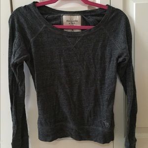 A&F grey long sleeve tee