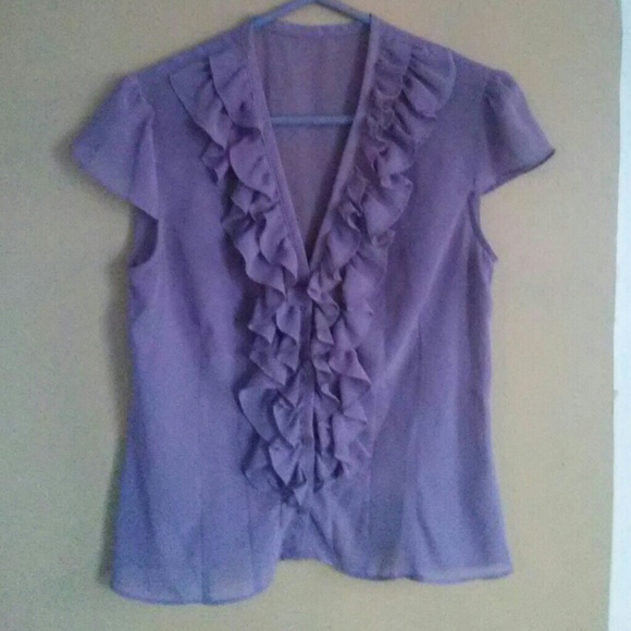 Sheer Cap Sleeve Blouse