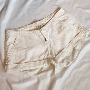 FINAL PRICE White cuffed shorts