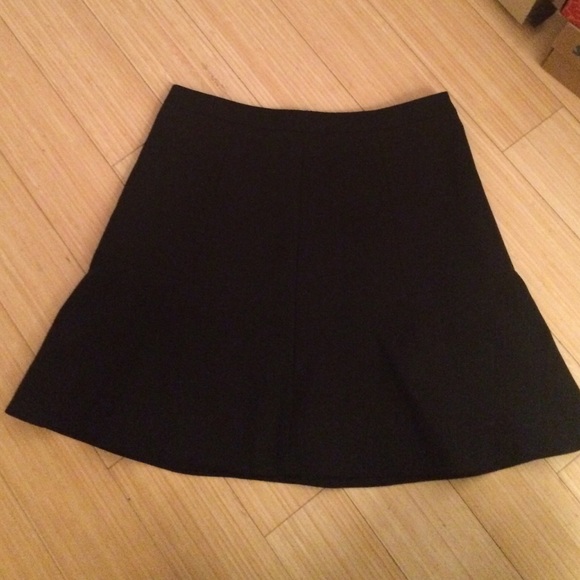 J.Crew Flared Black Mini Skirt