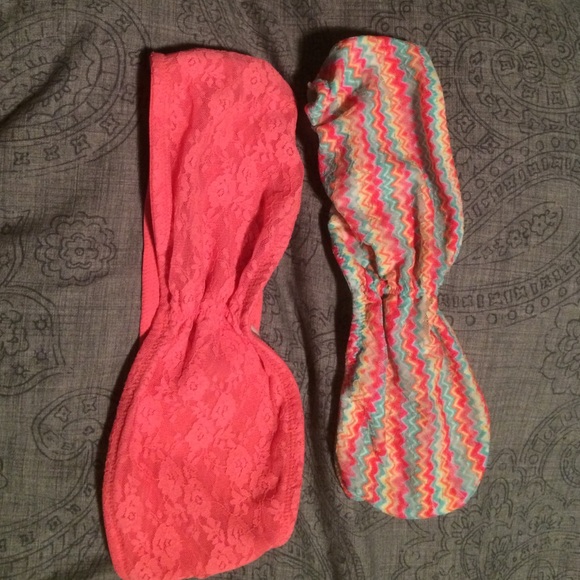 2 Victoria Secret Pink Bandeaus
