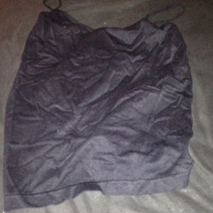 Black silky tank not see thru