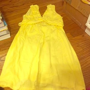 Bright yellow summer dress