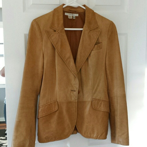 Zara genuine leather ,butter soft blazer