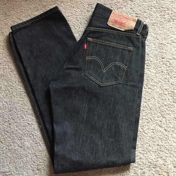 Men's Levi Original Straight Leg Button Fly Jeans
