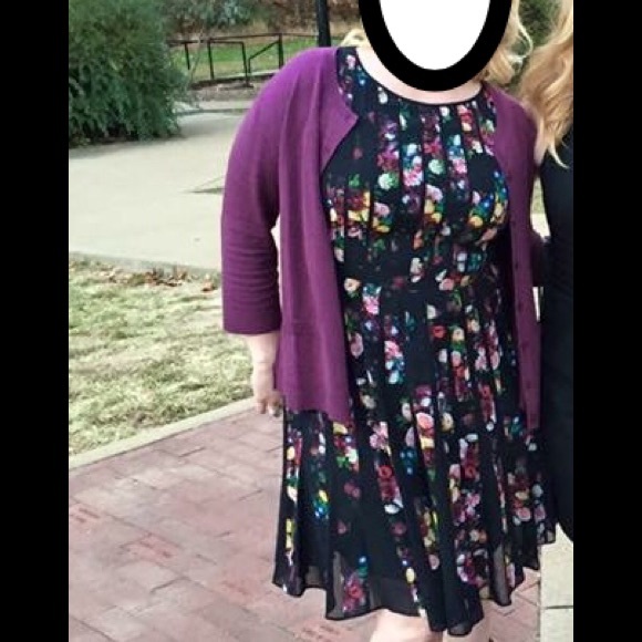 Multicolor floral and black Arianna Papell dress