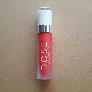 Dose of Color liquid lipstick in Coral Crush