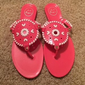 Hot Pink Jack Rogers Georgica Jelly Sandals!
