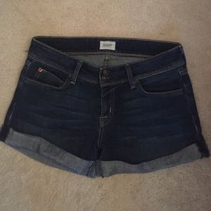 Hudson roll up denim shorts