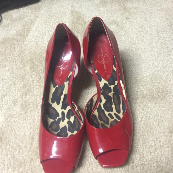 Red Jessica Simpson Heels
