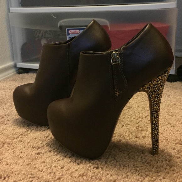 Brown booties