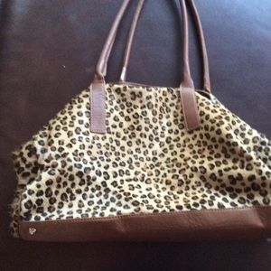 Maurizio taiuti handbag pony hair leather leapord