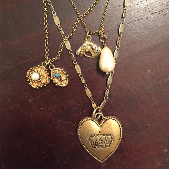 Gold Chain Charm Necklaces - Picture 2 of 4