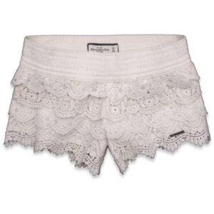 FINAL PRICE!!Abercrombie & Fitch white lace shorts